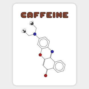 Caffeine Molecule Sticker